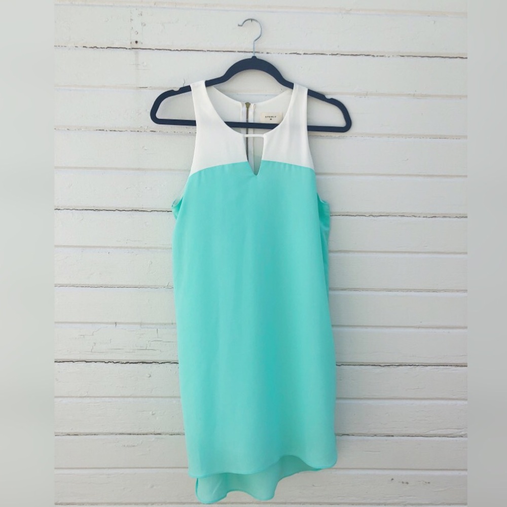 Everly Turquoise and Cream Summer Dress